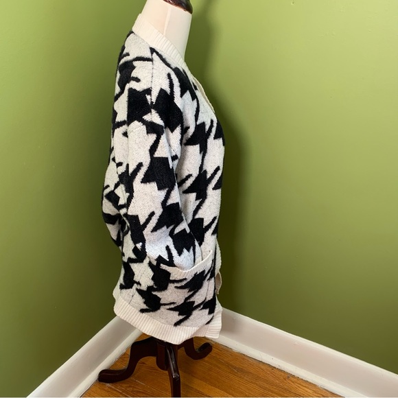 Houndstooth cardigan with pockets - Picture 2 of 11